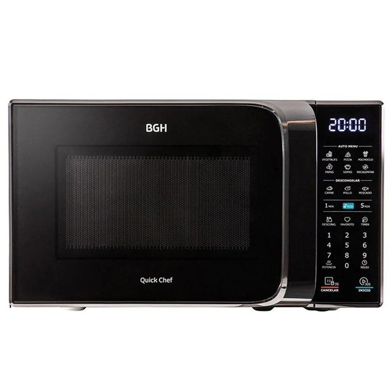 Microondas BGH 20 Litros 700W Digital B120DN20 Negro