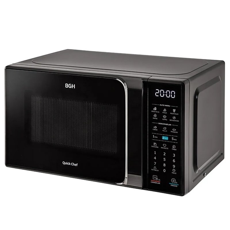 Microondas BGH 20 Litros 700W Digital B120DN20 Negro - Imagen 4
