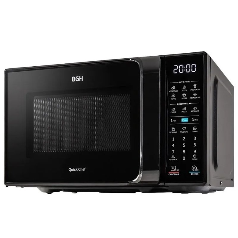 Microondas BGH 20 Litros 700W Digital B120DN20 Negro - Imagen 6