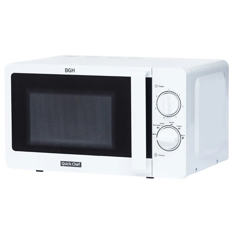 Microondas BGH 20 Litros 700 W Mecánico B120M20 Blanco - Imagen 3