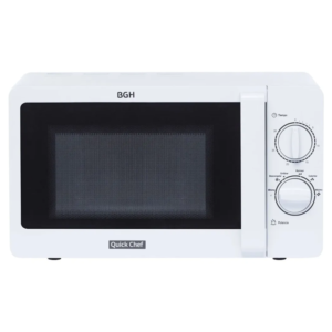 Microondas BGH 20 Litros 700 W Mecánico B120M20 Blanco