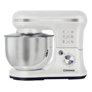 Batidora Planetaria Steel Home 1200W Bowl Inoxidable 5L Blanco