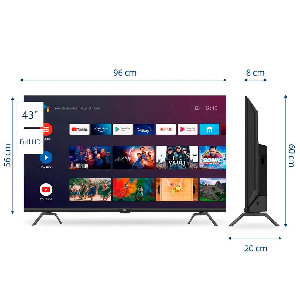 Smart TV BGH Android TV 43” Full HD B4325FS5A - Imagen 2