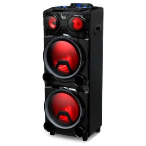Parlante Bluetooth Philips TAX3705/77 Torre 2 Woofers 12" Karaoke con Ruedas