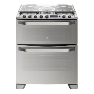 Cocina Electrolux 76DXR 76 cm Doble Horno Multigas Acero Inoxidable