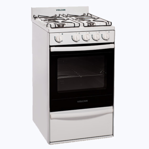 Cocina Volcan 89649V 55 Cm Blanca Multigas 4 Hornallas