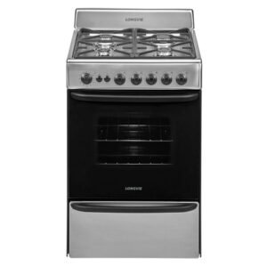 Cocina Longvie 13601XF 60 Cm Inoxidable 4 Hornallas Multigas
