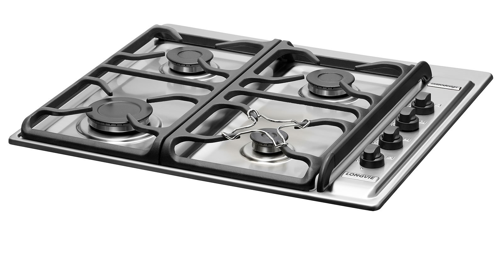 Anafe Longvie A6600XF a Gas 58 Cm 4 Hornallas Inoxidable - Imagen 2