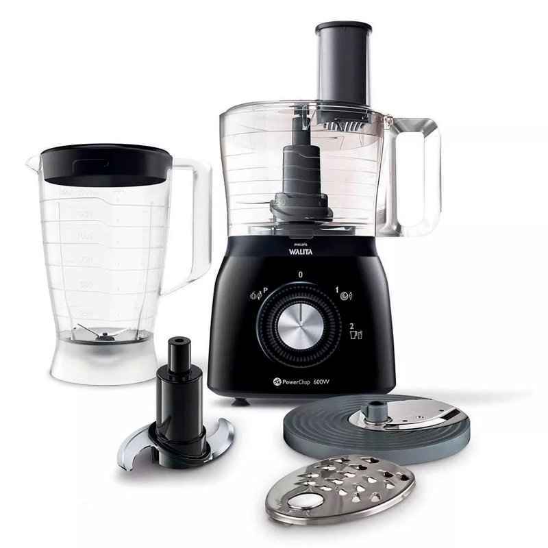 Procesadora Philips HR7630/90 600W con Licuadora 1,5 Litros
