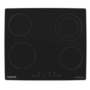 Anafe Eléctrico Longvie AVST460K Vitrocerámico 4 Zonas Negro