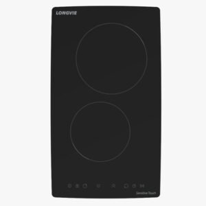 Anafe Eléctrico Longvie AVST430K Vitrocerámico 2 Zonas Negro
