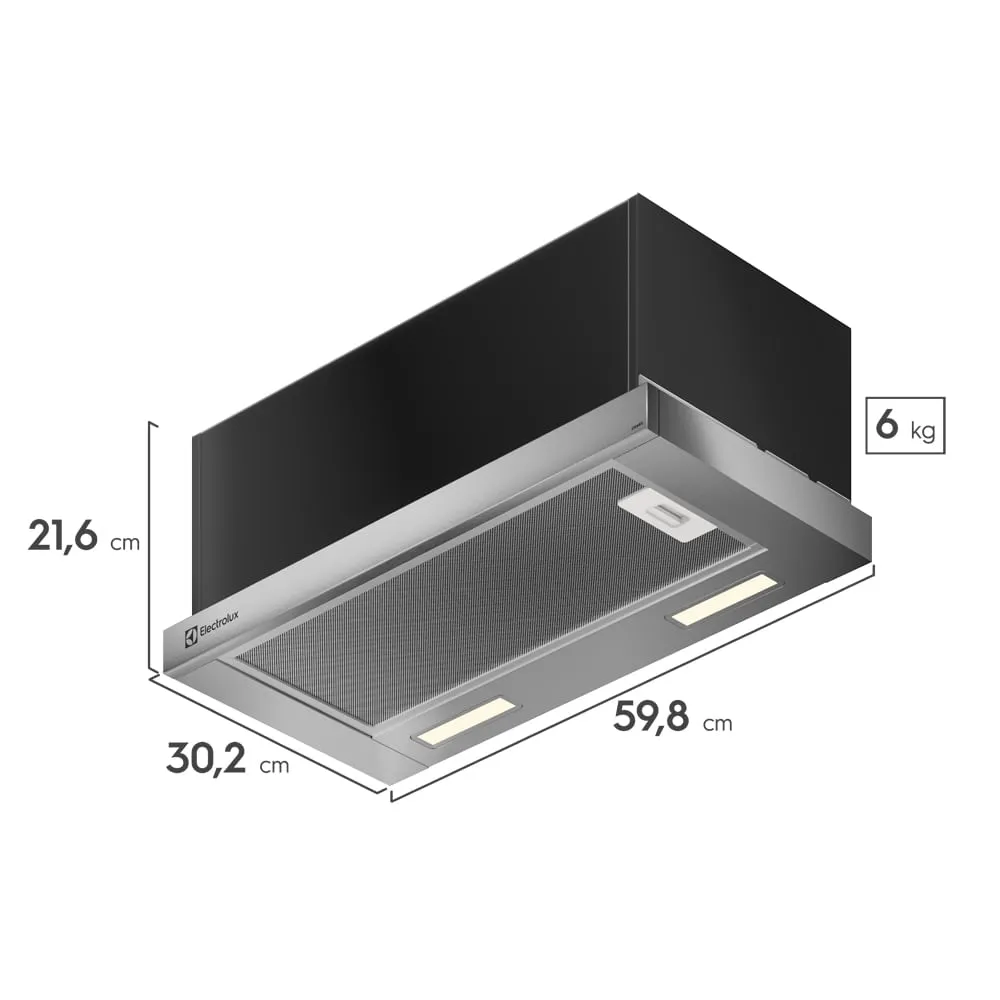 Campana Electrolux DE6RS 60 cm Retráctil Acero Inoxidable LED - Imagen 3