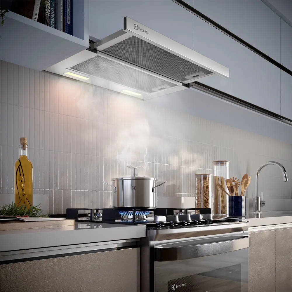 Campana Electrolux DE6RS 60 cm Retráctil Acero Inoxidable LED - Imagen 7