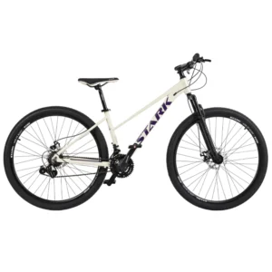 Bicicleta Mountain Bike Stark Rise Rodado 29 21 Velocidades Shimano Frenos a Disco Talle 16 (M) Perla y Violeta