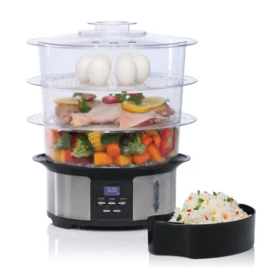 Vaporera Digital Liliana Naturel AV930 12 Litros 1050W 3 Niveles