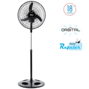 Ventilador de Pie Liliana 18" 75W Orbital con Repeler VPRN18