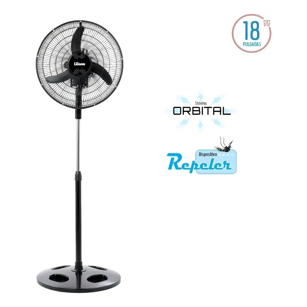 Ventilador de Pie Liliana 18" 75W Orbital con Repelente VPRN18 - foto 4
