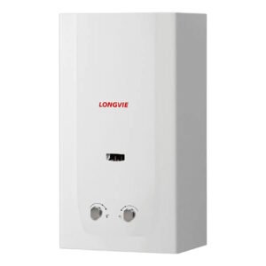 Calefón Longvie Automático 14 Litros Gas Envasado Blanco CN414SS-E