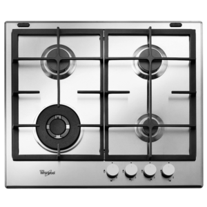 Anafe Whirlpool 60 Cm a Gas 4 Hornallas Inoxidable GMA6422X