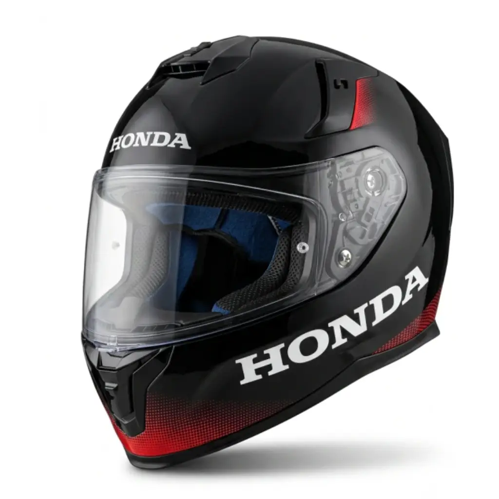 Casco Integral Honda INT-1 Glossy Negro Doble Visor