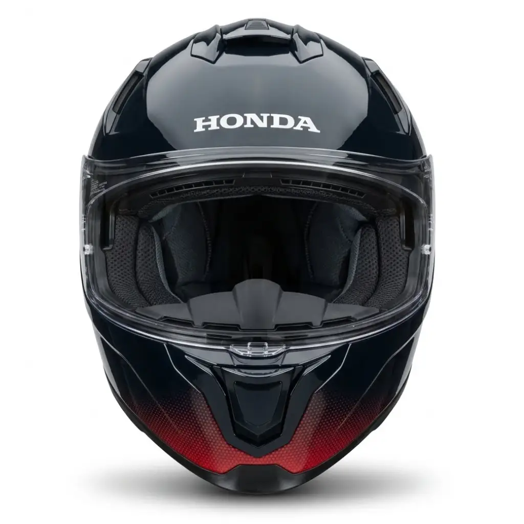 Casco Integral Honda INT-1 Glossy Negro Doble Visor