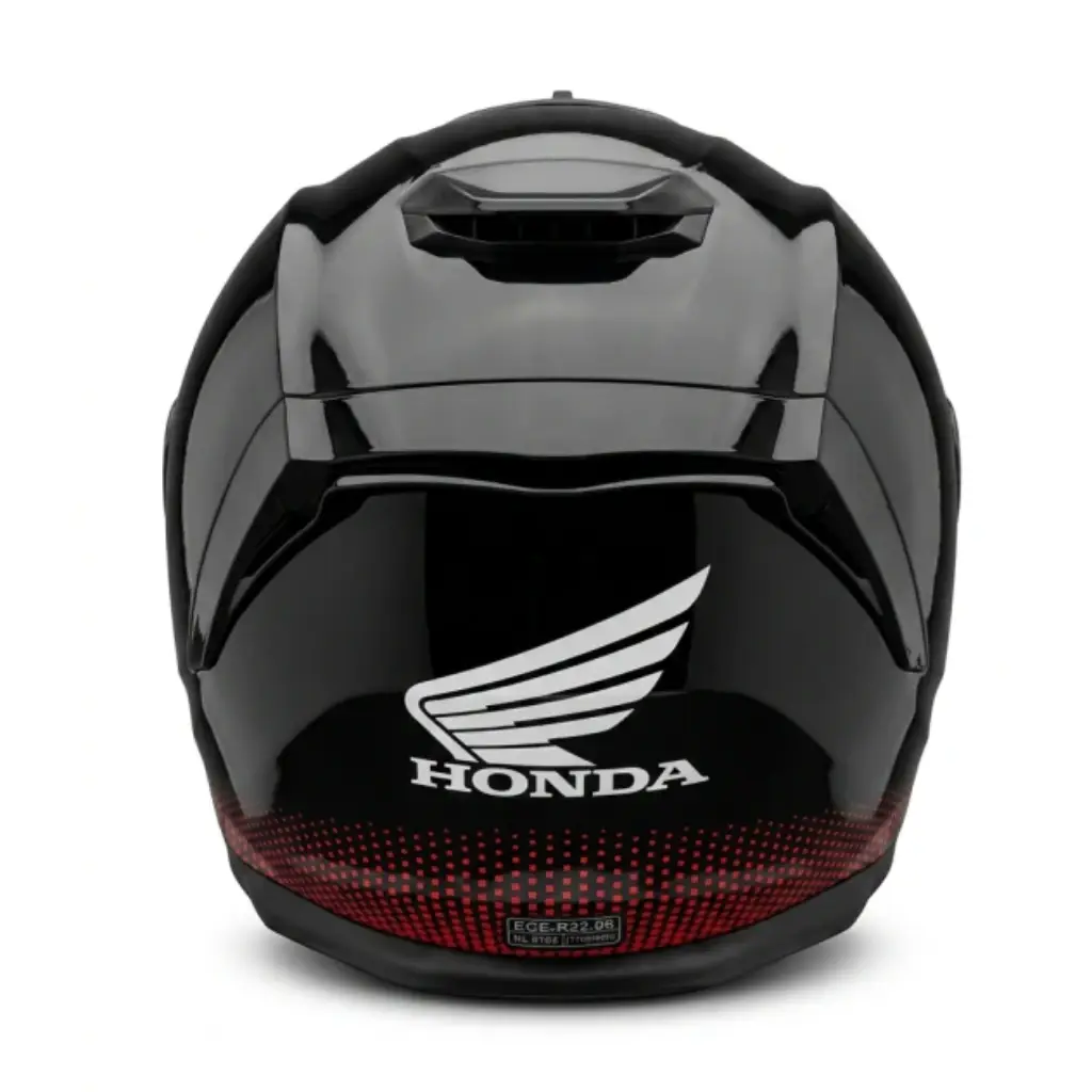 Casco Integral Honda INT-1 Glossy Negro Doble Visor