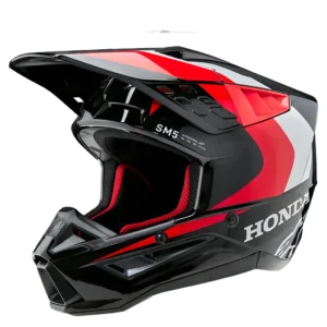 Casco Motocross Alpinestars Honda S-M5 Negro y Rojo