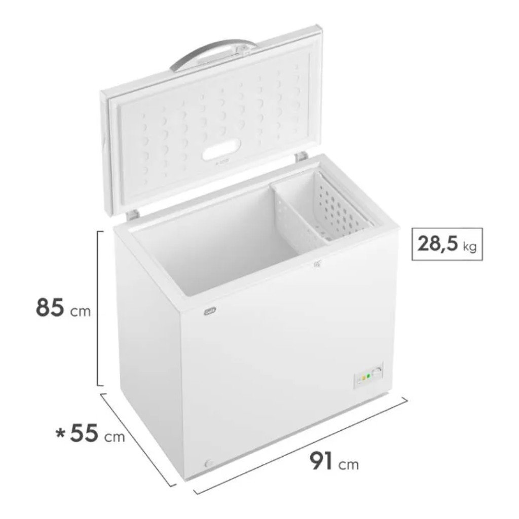 Freezer horizontal Gafa FGHF200B-M 200 litros blanco