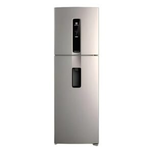 Heladera Electrolux No Frost Inverter 424 Litros Top Freezer Plata con Dispenser IW46S