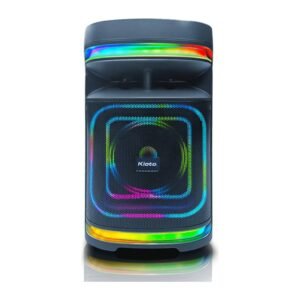 Parlante Bluetooth Kioto KT840 60 W RMS con Micrófono Inalámbrico, Luces y Batería